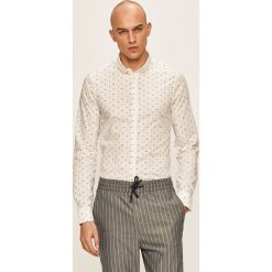 Armani Exchange - Koszula. Białe koszule męskie Armani Exchange, s, bez wzorów, z elastanu, casualowe, button down, z długim rękawem. Za 379,90 zł.