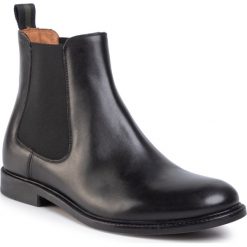 Sztyblety GINO ROSSI - MSU350-CHUCK-14 Czarny. Czarne sztyblety męskie Gino Rossi, ze skóry, bez zapięcia. Za 399,99 zł.