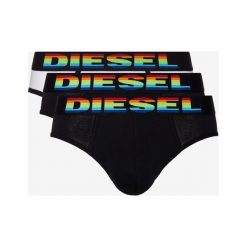 Diesel 3-pack Slipy Czarny Biały. Czarne slipy męskie Diesel, s, bez wzorów, z elastanu. Za 181,95 zł.