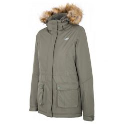 Kurtki sportowe damskie: 4F Damska Kurtka Narciarska H4Z17 kudn007 Brąz Xs