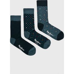 Pepe Jeans - Skarpety Frank (3-pack). Niebieskie skarpetki męskie marki Pepe Jeans, z bawełny. Za 59,90 zł.