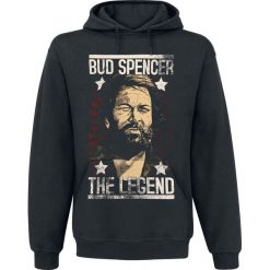 Bud Spencer The Legend Bluza z kapturem czarny. Czarne bluzy męskie marki Bud Spencer, xl, z nadrukiem, z kapturem. Za 184,90 zł.