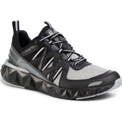 Sandały EA7 EMPORIO ARMANI - X8X055 XK135 N629 Black/Silver. Czarne półbuty męskie EA7 Emporio Armani, ze skóry ekologicznej, bez zapięcia. W wyprzedaży za 749,00 zł.