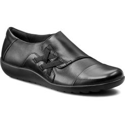 Creepersy damskie: Półbuty CLARKS - Medora Sandy 261218594 Black Leather