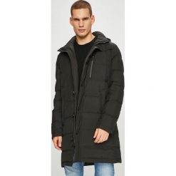 Pierre Cardin - Kurtka puchowa. Czarne płaszcze męskie marki Pierre Cardin, bez wzorów, z poliesteru, długie, bez kaptura. W wyprzedaży za 799,90 zł.