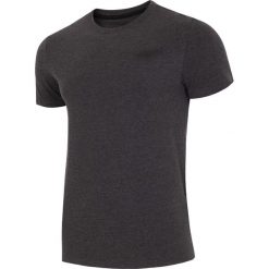 T-shirt męski TSM002 - ciemny szary melanż. Szare koszulki męskie marki 4f, na lato, m, bez wzorów, z bawełny, bez kołnierzyka, krótkie. W wyprzedaży za 34,99 zł.