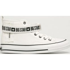 Big Star - Trampki. Białe trampki i tenisówki damskie BIG STAR, bez wzorów, z gumy, na sznurówki. Za 159,90 zł.
