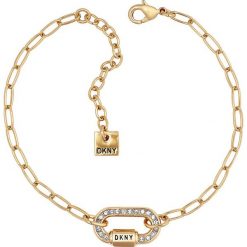 Dkny - Bransoletka. Żółte bransoletki damskie DKNY, z kryształem, metalowe. Za 299,90 zł.