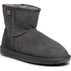 Buty EMU AUSTRALIA - Platinum Stinger Slim Mimi WP20003 Charcoal/Antracite. Szare kozaki damskie EMU Australia, ze skóry, na niskim obcasie, bez zapięcia. W wyprzedaży za 389,00 zł.
