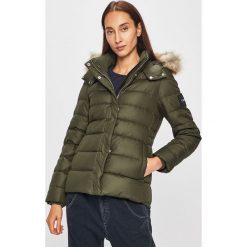 Calvin Klein - Kurtka puchowa. Zielone kurtki damskie Calvin Klein, s, bez wzorów, z poliesteru, krótkie. Za 1049,00 zł.