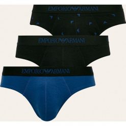 Emporio Armani - Slipy (3-pack). Niebieskie slipy męskie s, z bawełny. W wyprzedaży za 129,90 zł.
