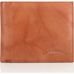PORTFEL MĘSKI BAG STREET SKÓRA. Pomarańczowe portfele męskie marki Bag Street, ze skóry. Za 44,90 zł.