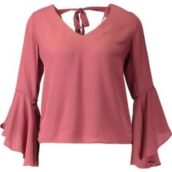 Bluzki damskie: NAKD FLOUNCE SLEEVE VNECK BLOUSE Bluzka dark purple rose