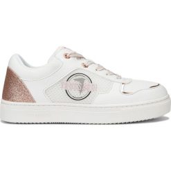 Trussardi Jeans Tenisówki Biały. Białe trampki i tenisówki damskie Trussardi Jeans, z aplikacjami, z jeansu, bez zapięcia. Za 628,95 zł.
