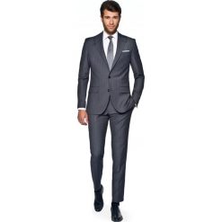 Garnitur awin 313 szary slim fit. Szare garnitury męskie Recman, w prążki. Za 1199,00 zł.