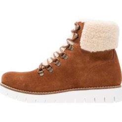 Buty zimowe damskie: Vero Moda VMVRIST LEATHER BOOT Botki na platformie cognac