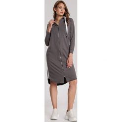 Ciemnoszara Bluza Piresine. Szare bluzy damskie Renee, xl, bez wzorów, bez rękawów, bez kaptura. Za 79,99 zł.