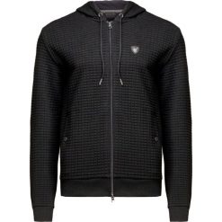 Bluza EA7 EMPORIO ARMANI. Czarne bluzy męskie EA7 Emporio Armani, bez wzorów, sportowe, z kapturem, bez rękawów, z kapturem. W wyprzedaży za 636,00 zł.