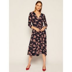 Sukienka koktajlowa Lauren Ralph Lauren 250798433001. Niebieskie sukienki damskie Lauren Ralph Lauren, bez wzorów, wizytowe, bez kołnierzyka, bez rękawów. Za 749,00 zł.