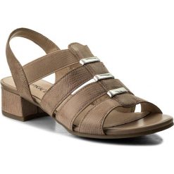Rzymianki damskie: Sandały CAPRICE – 9-28200-20 Beige Reptile 410