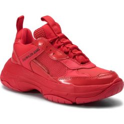 Sneakersy CALVIN KLEIN JEANS - Maya R7797 Tomato. Czerwone półbuty damskie marki Calvin Klein Jeans, z jeansu. Za 729,00 zł.