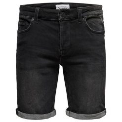 ONLY&SONS Męskie szorty Ply Ld Black Przemyty Pk 2443 BlackDenim (rozmiar 33). Czarne spodenki i szorty męskie Only&Sons, m, bez wzorów, krótkie. W wyprzedaży za 94,00 zł.