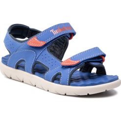 Sandały TIMBERLAND - Perkins Row 2-Strap TB0A1NJ8J451 Bright Blue. Niebieskie sandały dziewczęce Timberland, ze skóry ekologicznej. W wyprzedaży za 159,00 zł.