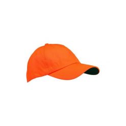 Czapka myśliwska z daszkiem 100. Pomarańczowe czapki damskie SOLOGNAC, bez wzorów, z poliesteru, sportowe. Za 14,99 zł.