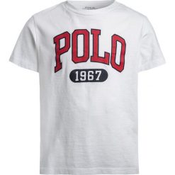 Polo Ralph Lauren ICON Tshirt z nadrukiem white. Białe t-shirty chłopięce Polo Ralph Lauren, z nadrukiem, z bawełny. Za 129,00 zł.