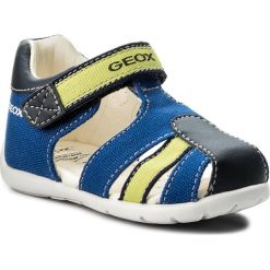 Sandały męskie skórzane: Sandały GEOX – B Elthan B. A B821PA 01054 C4344 M Royal/Lime