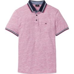 Shirt polo z kieszonką na wys. piersi bonprix czerwony melanż. Czerwone koszulki męskie bonprix, m, bez wzorów, bez rękawów. Za 44,99 zł.