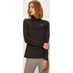 Nike - Longsleeve. Czarne topy damskie Nike, s, bez wzorów, z elastanu, z długim rękawem, dri-fit (nike). W wyprzedaży za 199,90 zł.