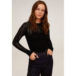 Mango - Sweter Telle. Czarne swetry damskie Mango, s, bez wzorów, z poliesteru, bez rękawów, bez kaptura. W wyprzedaży za 79,90 zł.