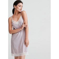 Koszula nocna - Brązowy. Pomarańczowe koszule nocne damskie Reserved, s, bez wzorów, bez kołnierzyka, bez rękawów. Za 59,99 zł.