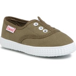 Tenisówki CIENTA - 55000 Kaki 22. Zielone trampki chłopięce Cienta, bez wzorów, z materiału, bez zapięcia. W wyprzedaży za 89,00 zł.