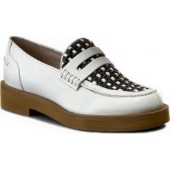 Półbuty JIL SANDER NAVY - JN28091 Galaxy/Intr. Blu/Bianco 101. Białe półbuty damskie skórzane marki Jil Sander Navy, na obcasie. W wyprzedaży za 759,00 zł.