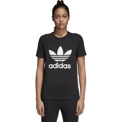 DAMSKA KOSZULKA ADIDAS ORIGINALS TREFOIL (34). Żółte t-shirty damskie Adidas, bez wzorów, z bawełny, bez kołnierzyka, bez rękawów, bez kaptura. W wyprzedaży za 109,99 zł.