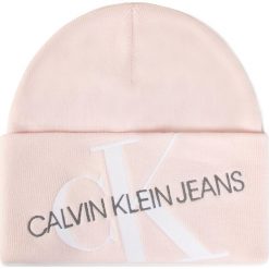 Czapka damska CALVIN KLEIN JEANS - Beanie K60K606889 Crystal Pink. Różowe czapki damskie Calvin Klein Jeans, na zimę, bez wzorów, z bawełny. Za 179,00 zł.