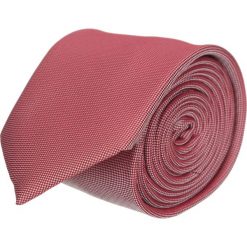 Krawaty męskie: krawat platinum czerwony classic 206