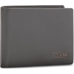 Duży Portfel Męski GUESS - SM2509 LEA20 GRY. Szare portfele męskie Guess, ze skóry. Za 259,00 zł.