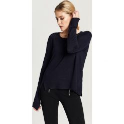 Sweter w kolorze granatowym. Niebieskie swetry damskie Zabaione, Hailys, m, bez wzorów, bez rękawów, bez kaptura. W wyprzedaży za 44,95 zł.
