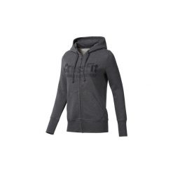 Bluzy Reebok Sport Bluza z kapturem CrossFit Full Zip. Szare bluzy damskie z kapturem marki Reebok Sport, s, bez wzorów, bez rękawów. Za 299,00 zł.