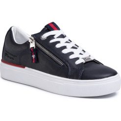 Sneakersy TOM TAILOR - 809680300 Navy. Niebieskie półbuty damskie Tom Tailor, ze skóry ekologicznej. W wyprzedaży za 179,00 zł.