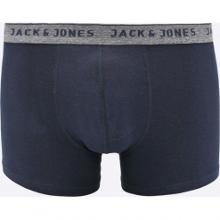 Jack & Jones - Bokserki (2-Pack). Szare bokserki męskie Jack & Jones, z bawełny. W wyprzedaży za 49,90 zł.
