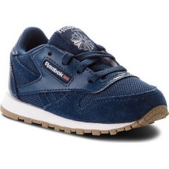 Buty Reebok - Cl Leather Estl CN1138 Washed Blue/White. Niebieskie półbuty dziewczęce Reebok, na sznurówki. W wyprzedaży za 149,00 zł.