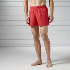 BW BASIC BOXER. Czerwone kąpielówki męskie Reebok, na wiosnę, z poliesteru, sportowe. Za 39,99 zł.