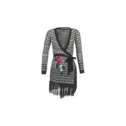 Swetry rozpinane / Kardigany Desigual ISKINE. Szare kardigany damskie marki Desigual, l. Za 208,45 zł.