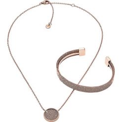 Skagen - Naszyjnik + bransoletka. Żółte bransoletki damskie Skagen, metalowe. W wyprzedaży za 359,90 zł.