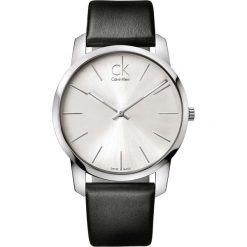 Calvin Klein City Zegarek Czarny Srebrny. Szare zegarki męskie Calvin Klein, srebrne. Za 917,95 zł.