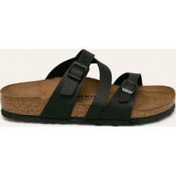 Birkenstock - Klapki Salina. Czarne klapki damskie Birkenstock, bez wzorów, ze skóry ekologicznej, bez obcasa, na obcasie. Za 319,90 zł.